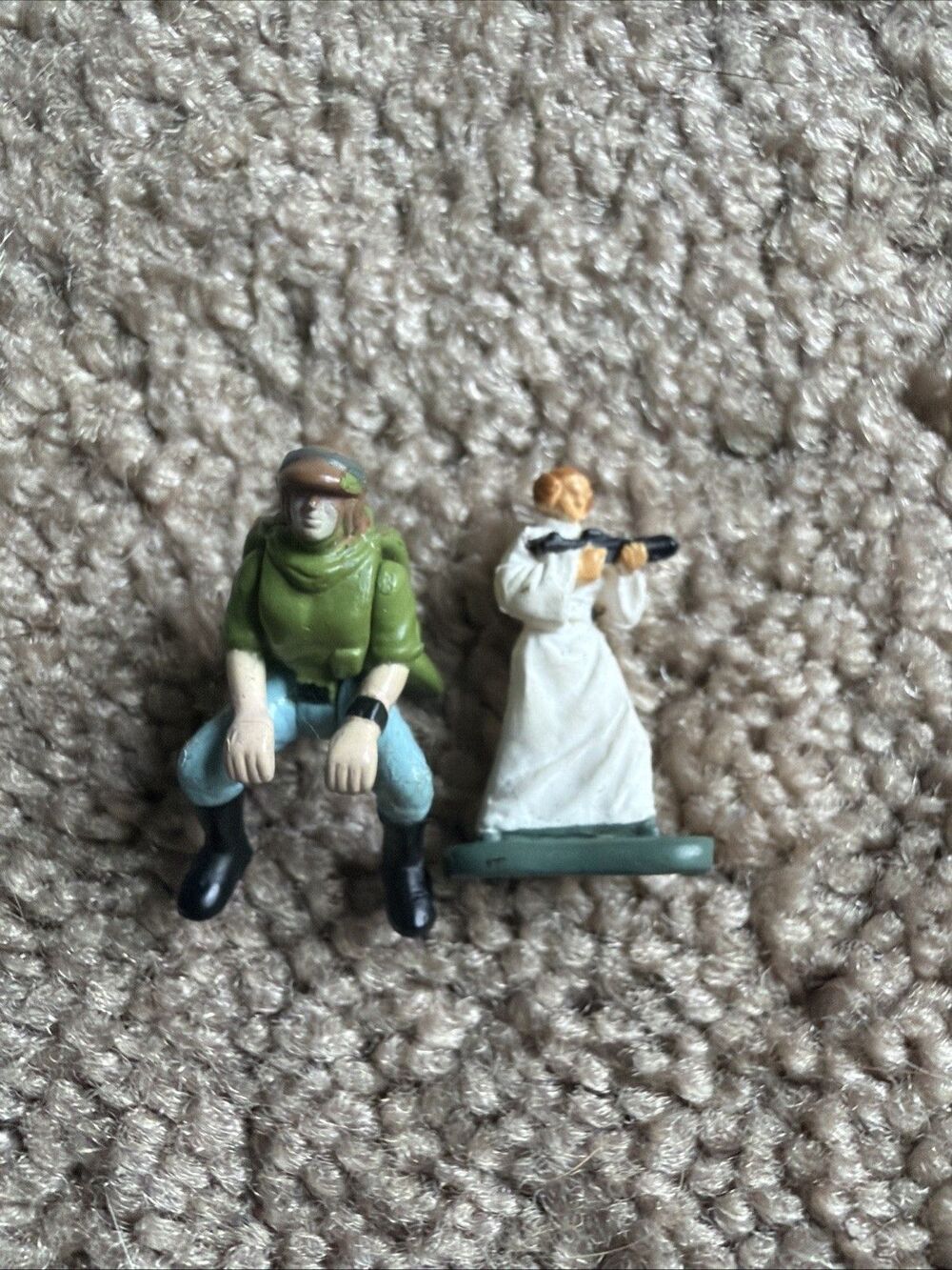 Star Wars Micro Machines Action Fleet PRINCESS LEIA with BLASTER Endor Speeder